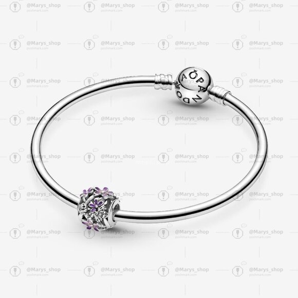 Pandora Openwork Purple Daisy Charm|Pendant - Picture 4 of 6